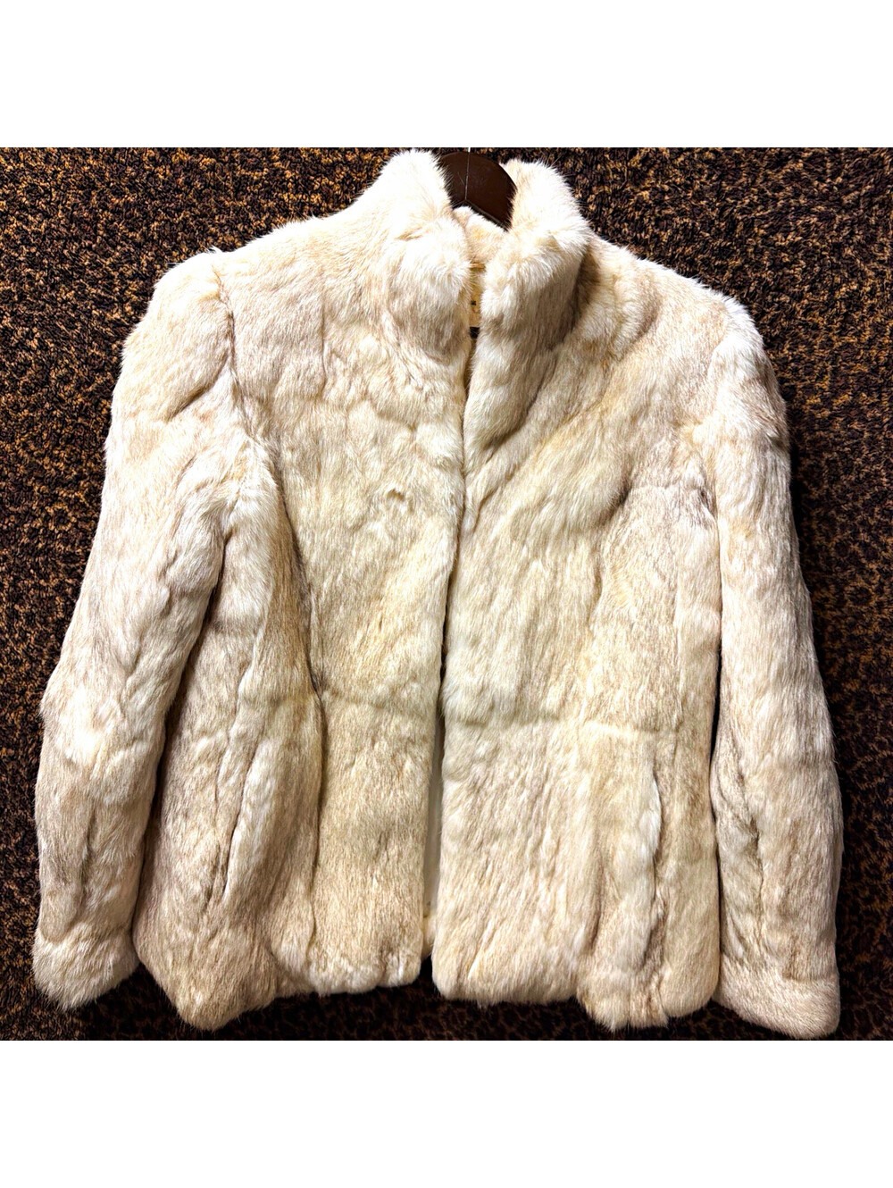 Vintage Real Rabbit Fur Jacket, Made in Hong Kong! Women’s Size Medium